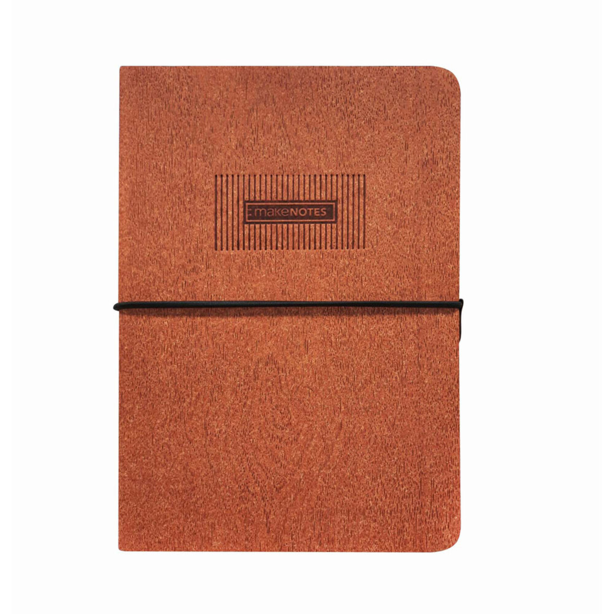 MAKE NOTES Caderno Cosido Timber, A5, 96 Folhas, Pautado, Terracota