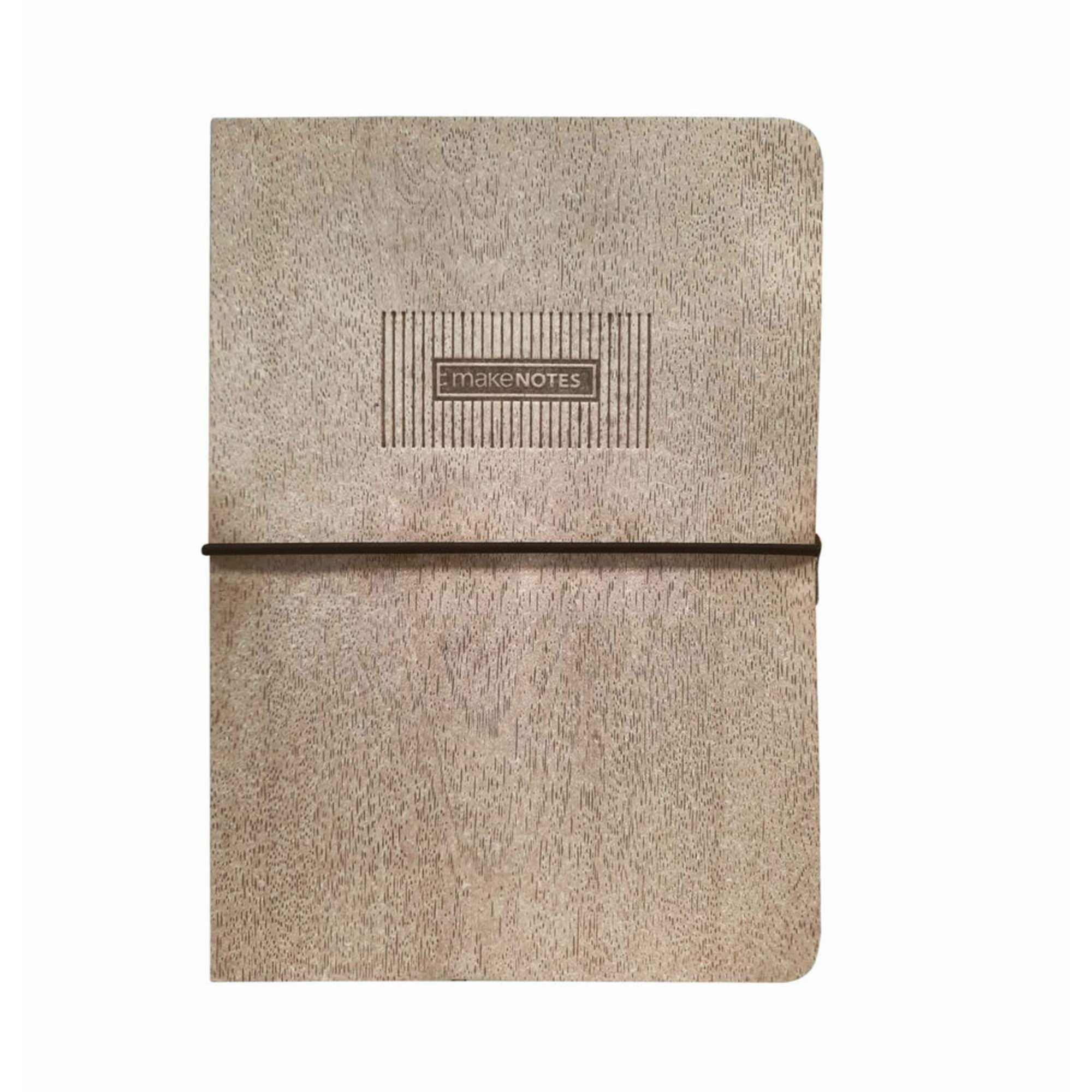 MAKE NOTES Caderno Cosido Timber, A5, 96 Folhas, Pautado, Bege