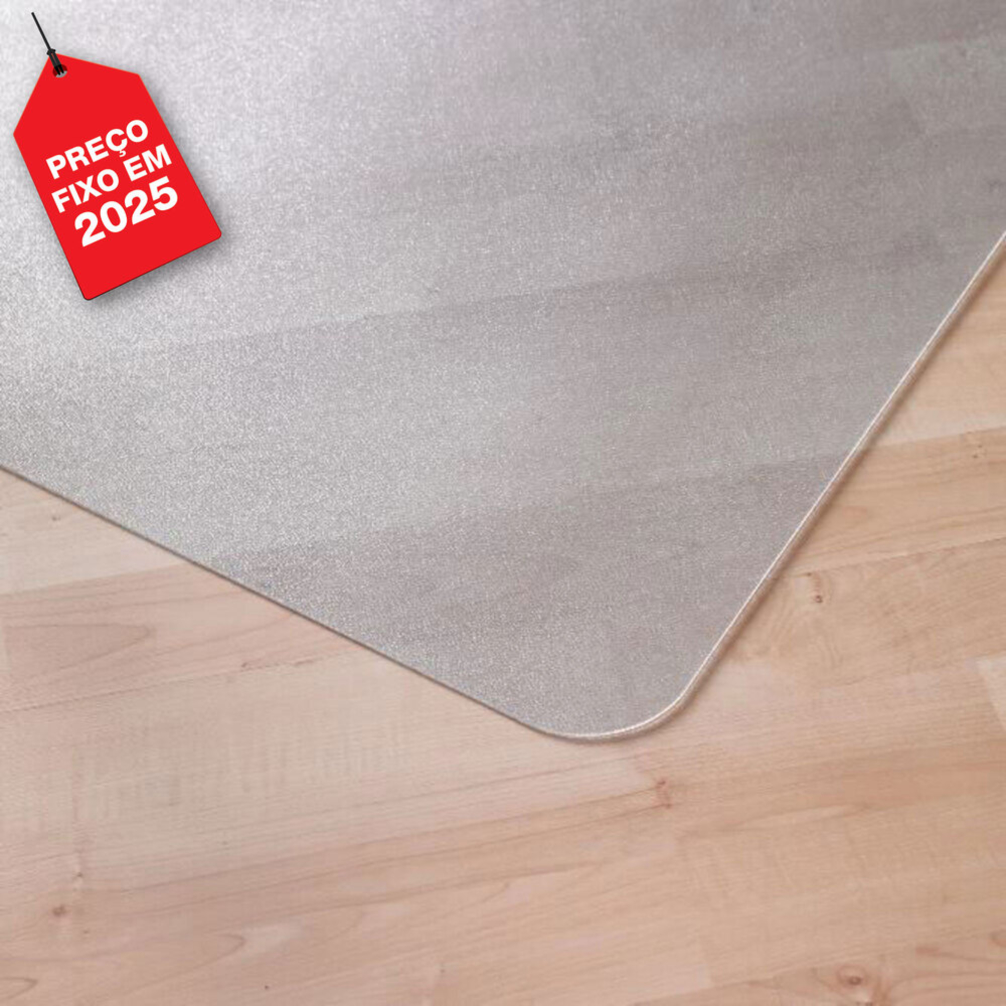 FLOORTEX Tapete para Cadeira HomeMat, Vinil, 75 x 100 cm, Transparente