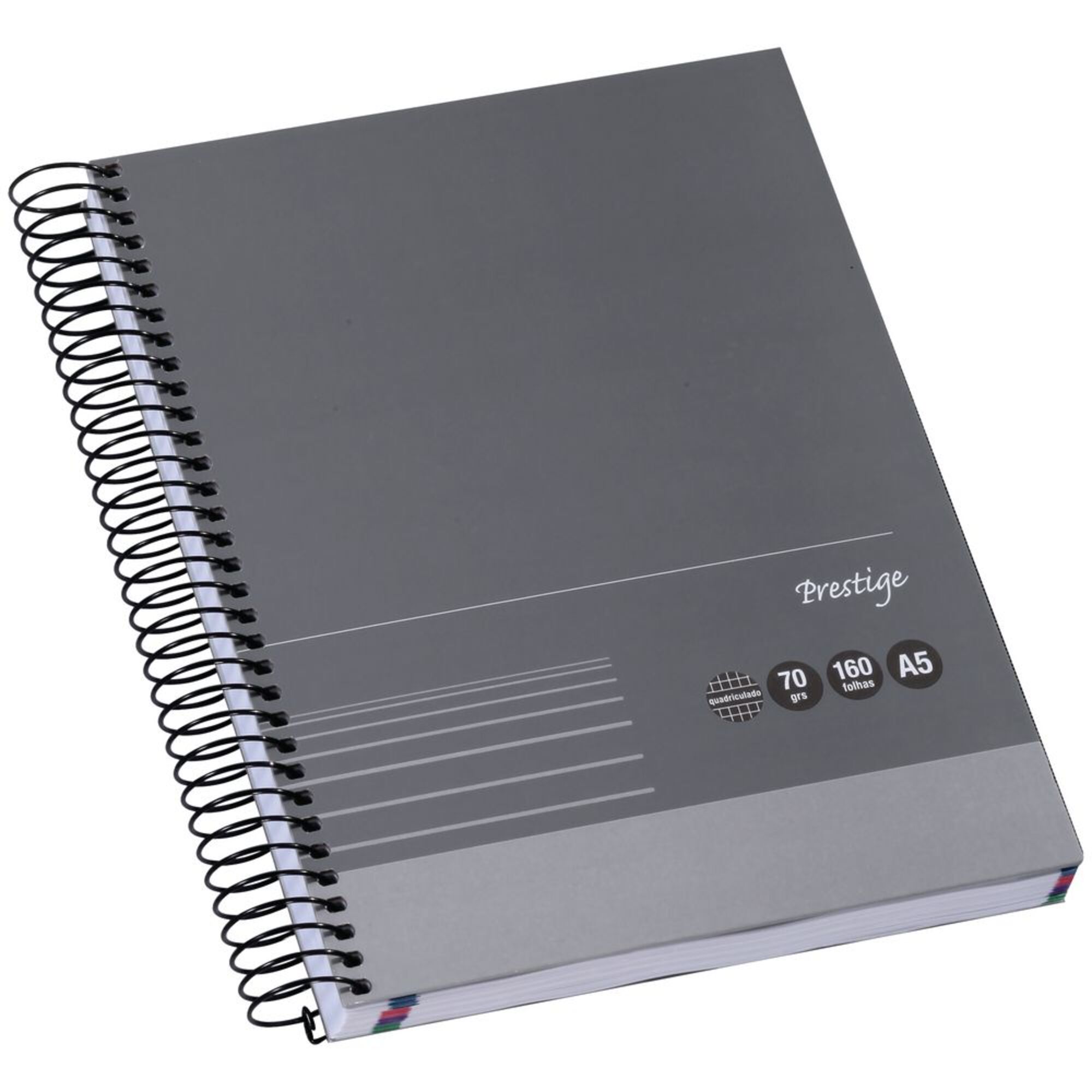 Staples Caderno Espiral A5 160 Folhas Capa Dura Quadriculado 