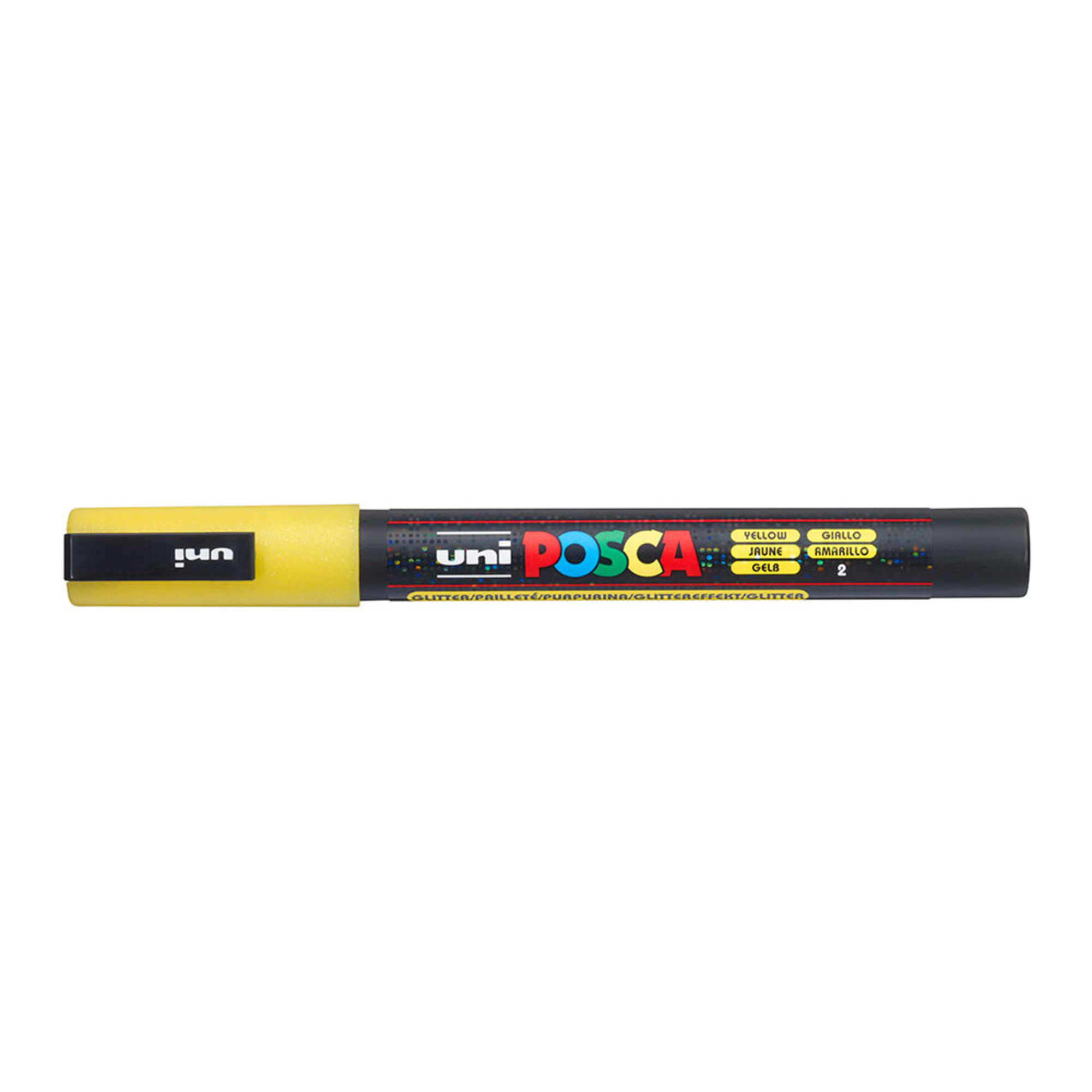 POSCA Marcador PC-3M, Ponta Redonda Fina 0,9 a 1,3 mm, Amarelo