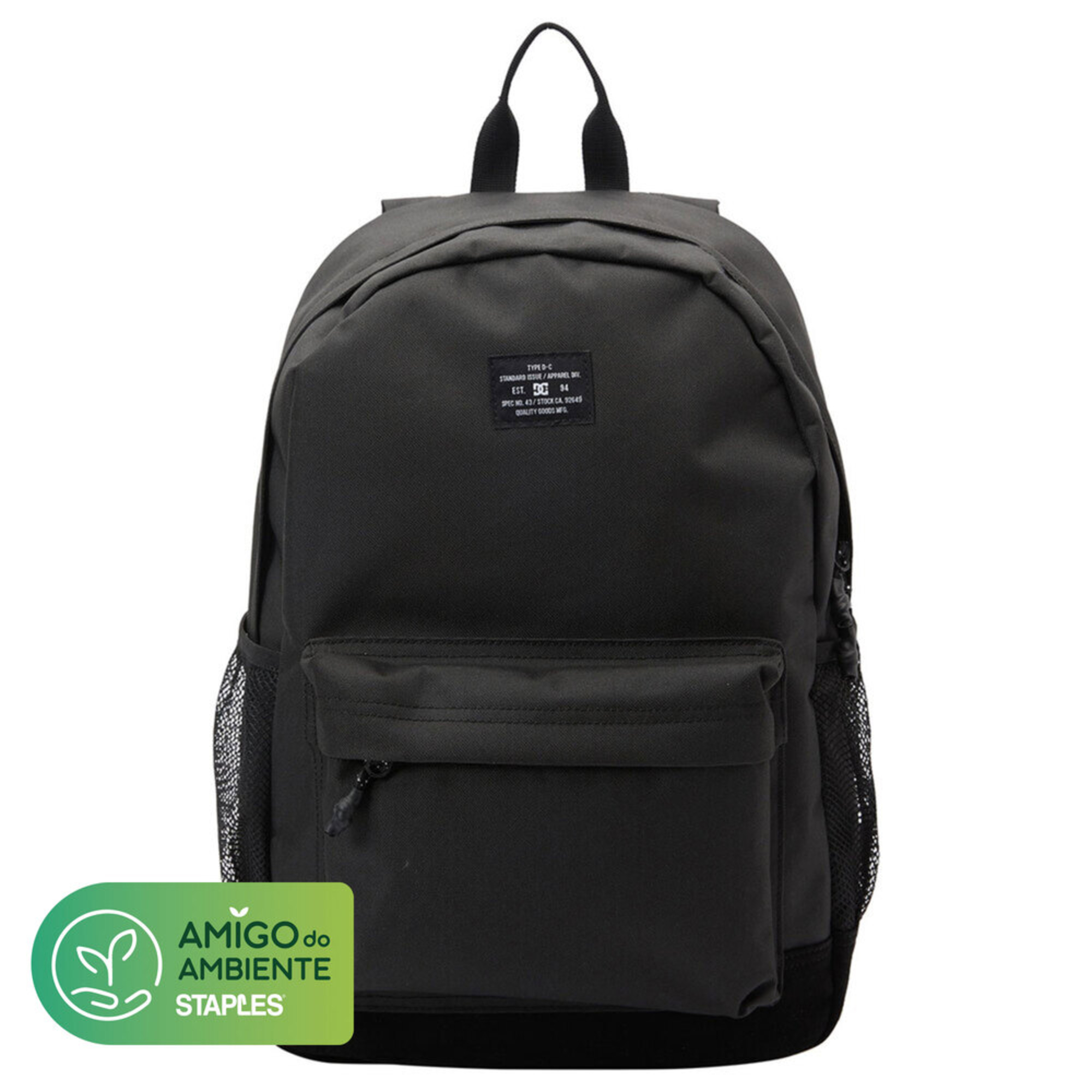 DC Mochila Backsider 4, 18,5 l, Poliéster, Preto
