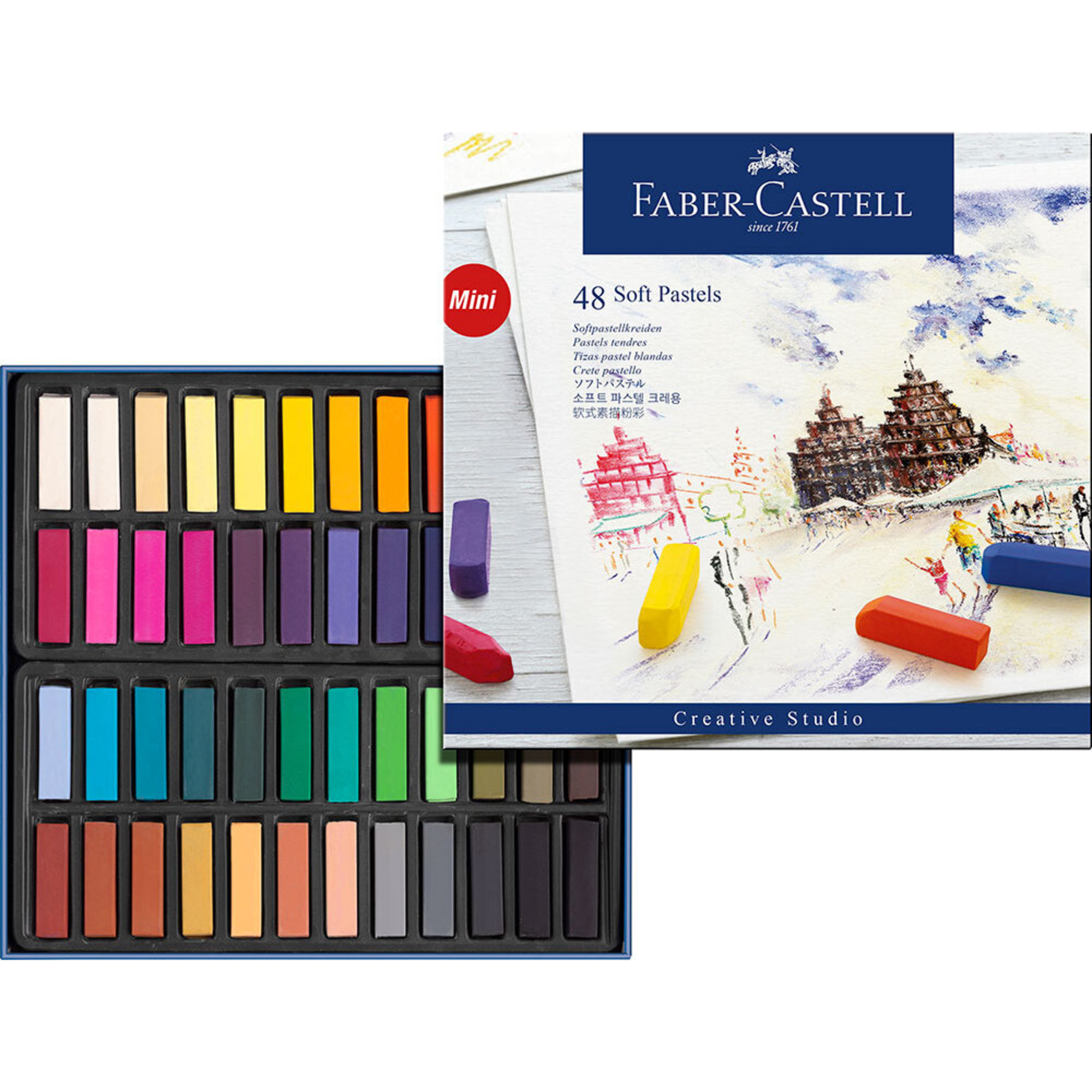 FABER-CASTELL Barra de Pastel Seco Soft Creative Studio, 48 Cores