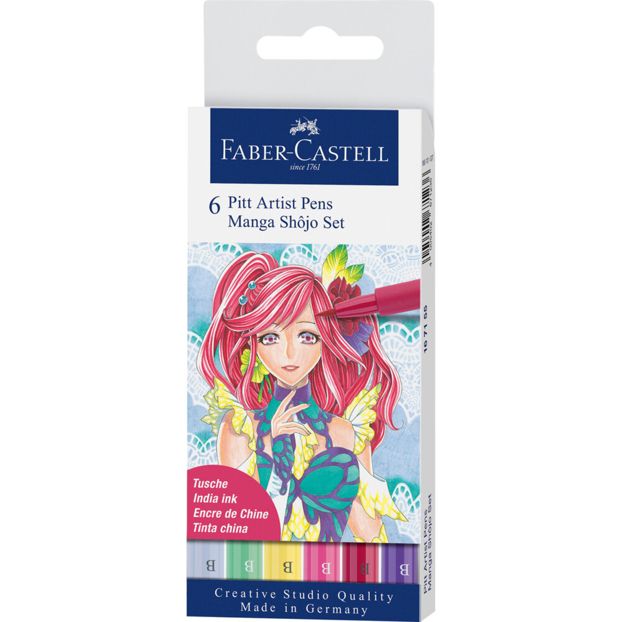 Marcador Art?stico Pitt Faber-castell Manga Sh?jo 6 Cores