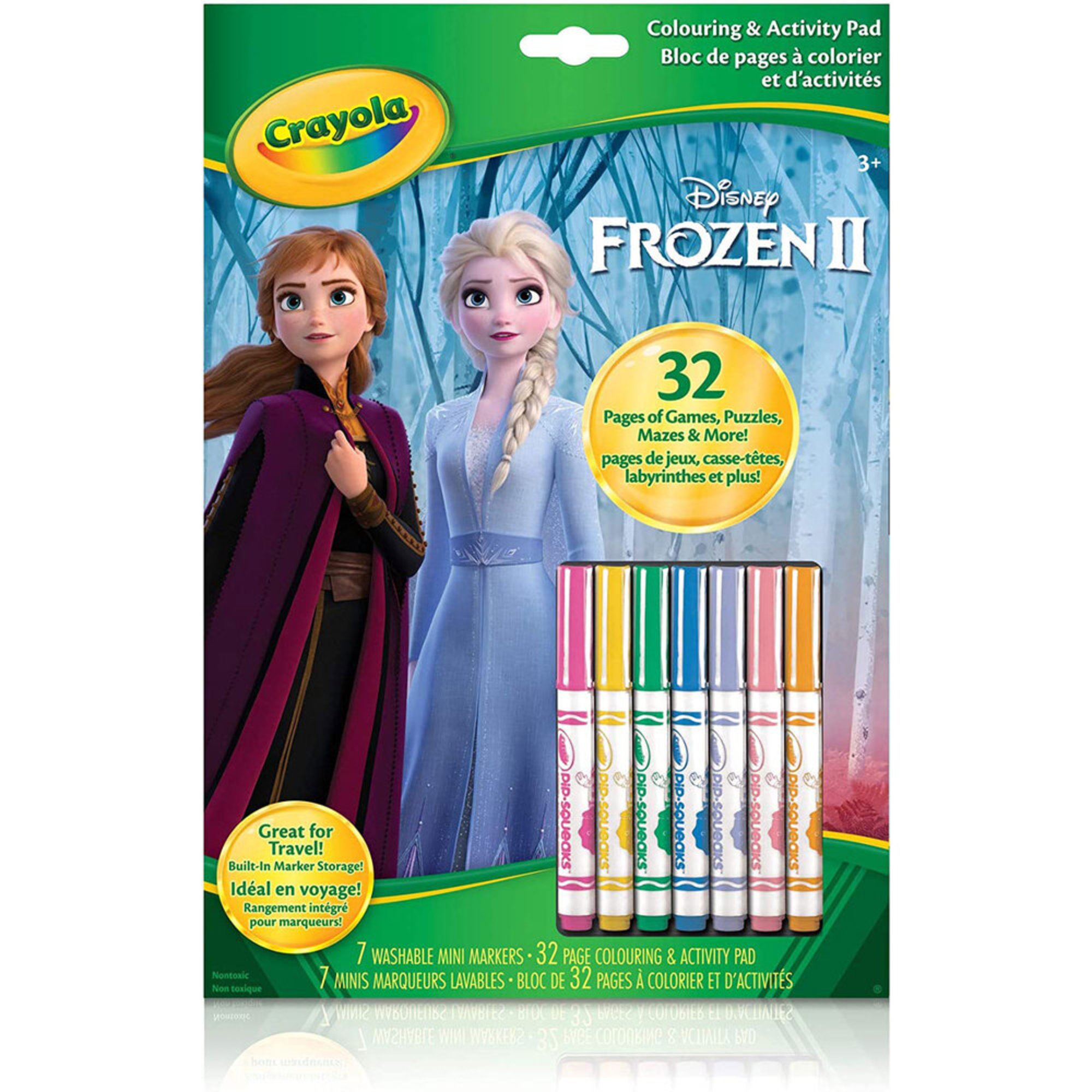 CRAYOLA Brinquedo Folhas de Colorir Frozen 2 + marcadores, + 3 Anos