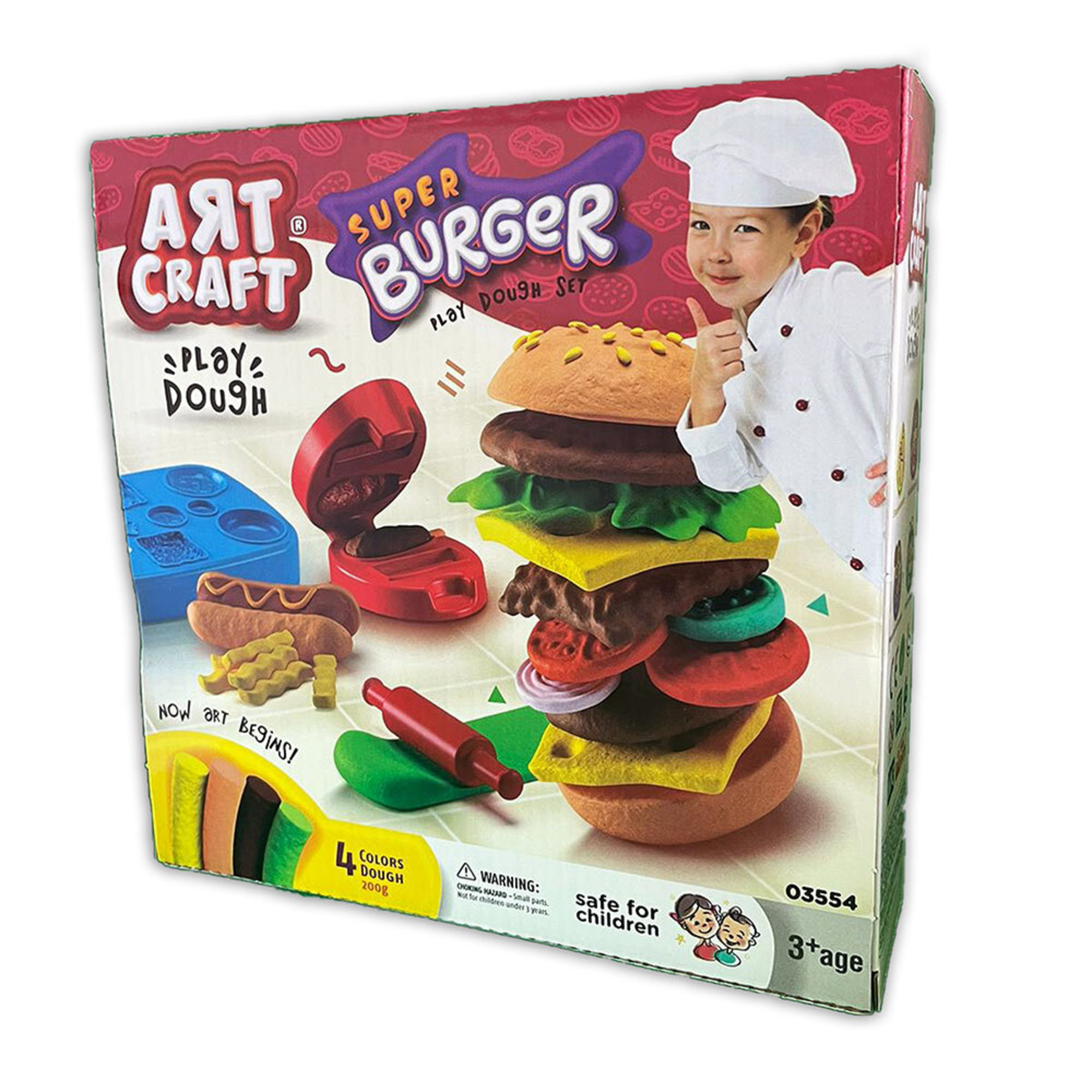 ART CRAFT Conjunto de Modelar Hamburguer, + 3 Anos