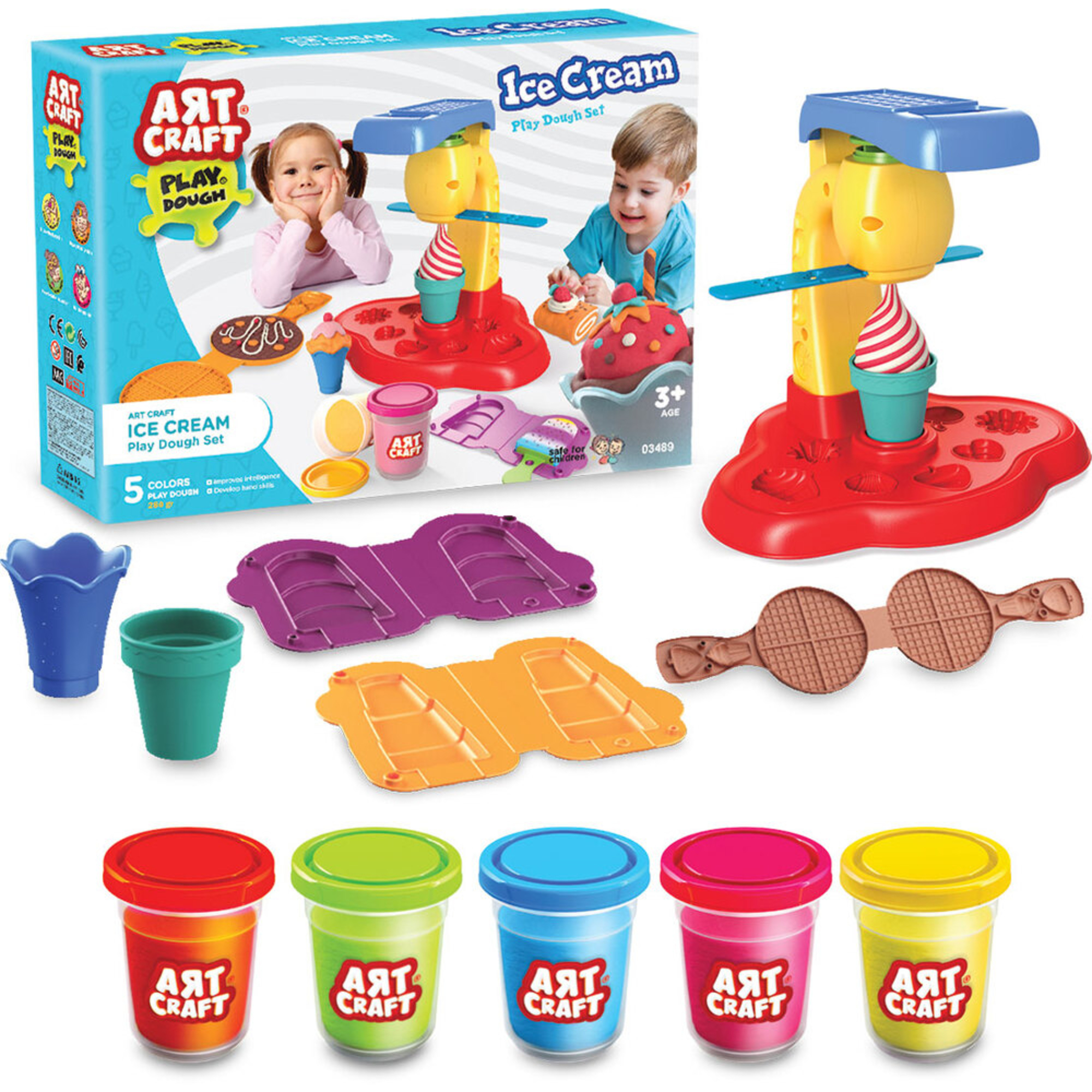 ART CRAFT Conjunto de Modelar Gelados, + 3 Anos