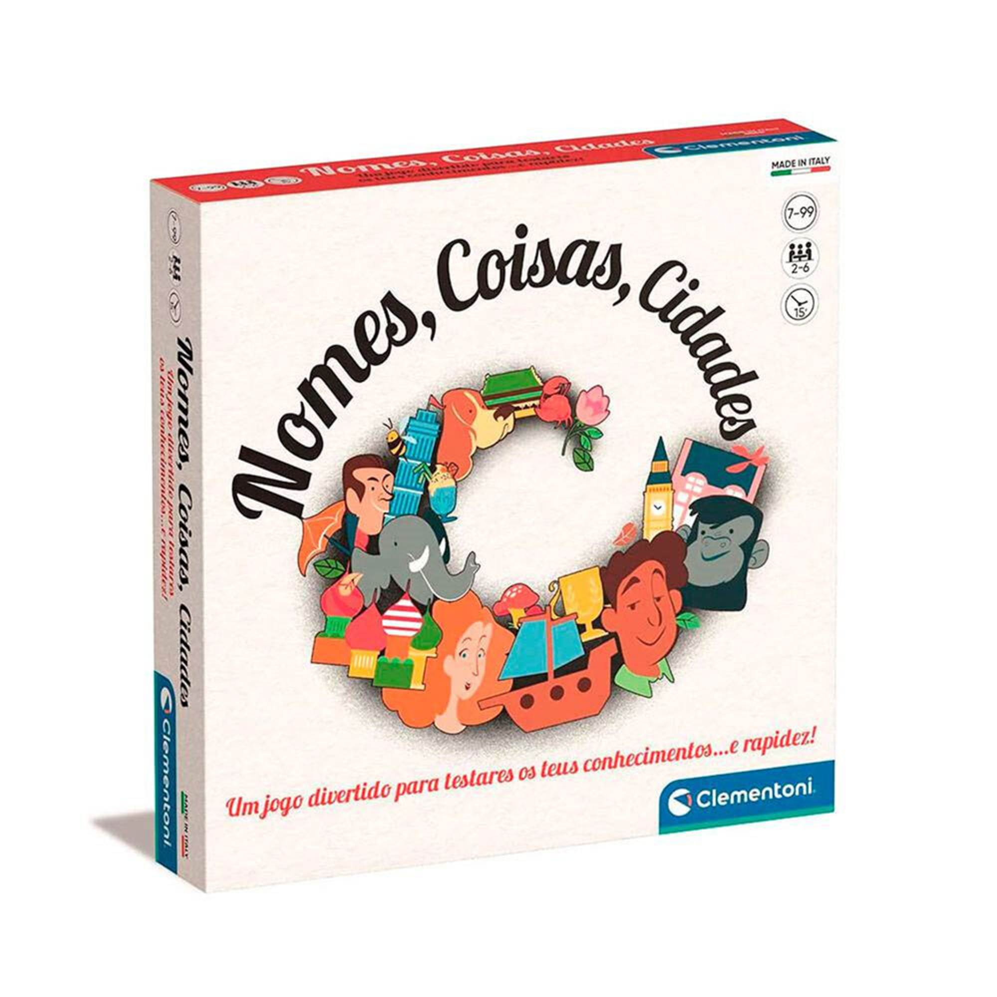 CLEMENTONI Jogo Nomes, Coisas, Cidades, Anos 822066 em - Technical View