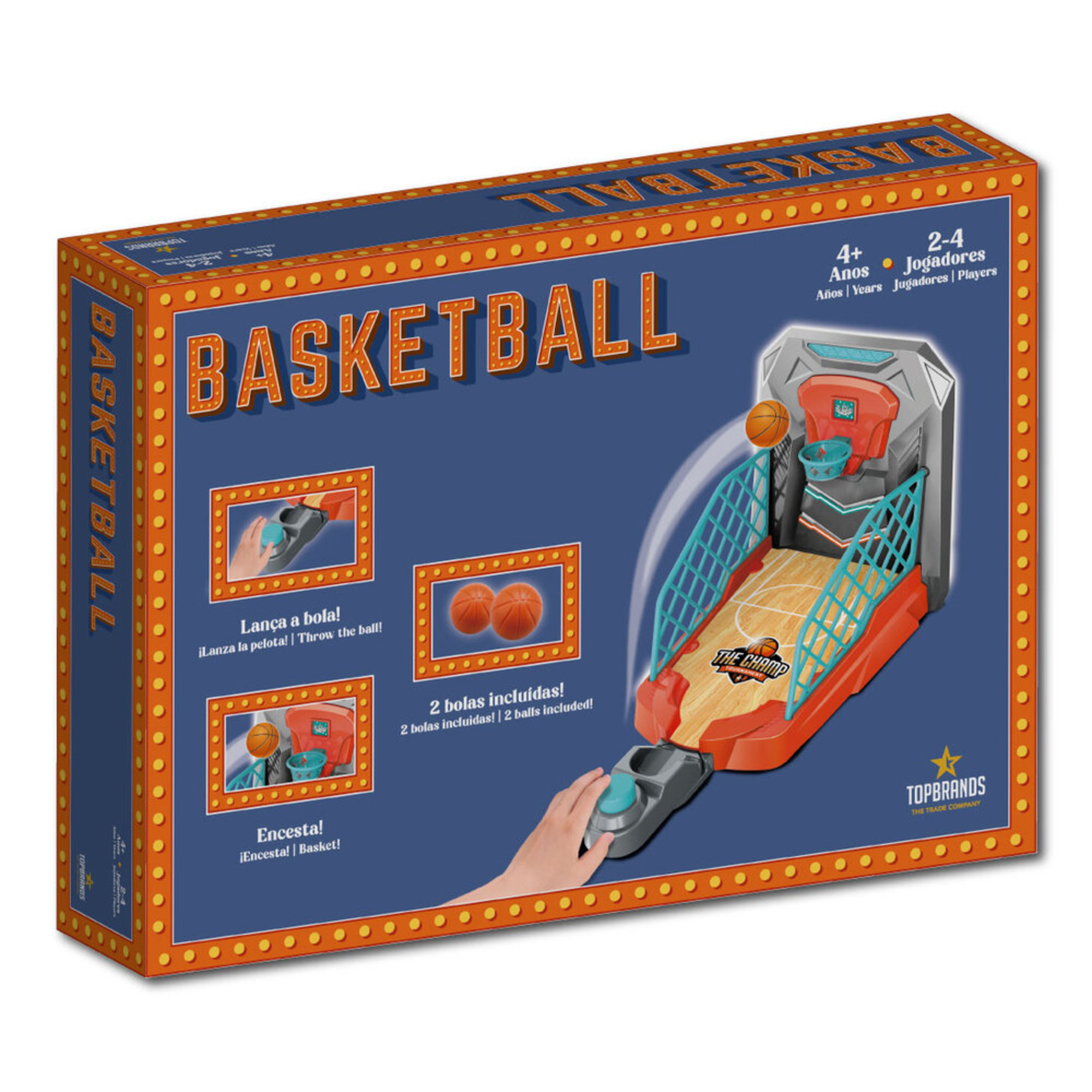 TopBrands Jogo de Tabuleiro Basketball Retro Games, + 4 Anos