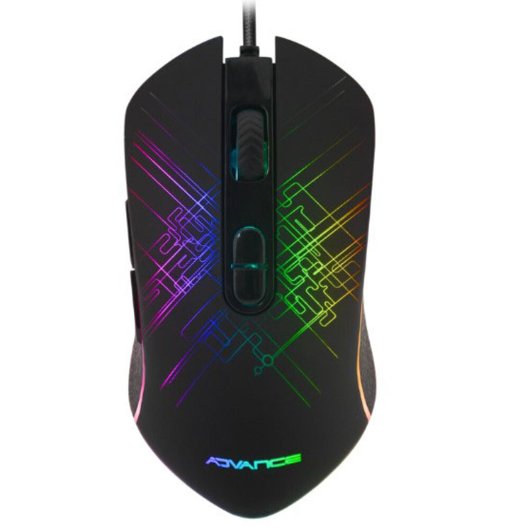 ADVANCE Rato Ótico Gaming GTA230 RGB LED, 3200 DPI, Preto