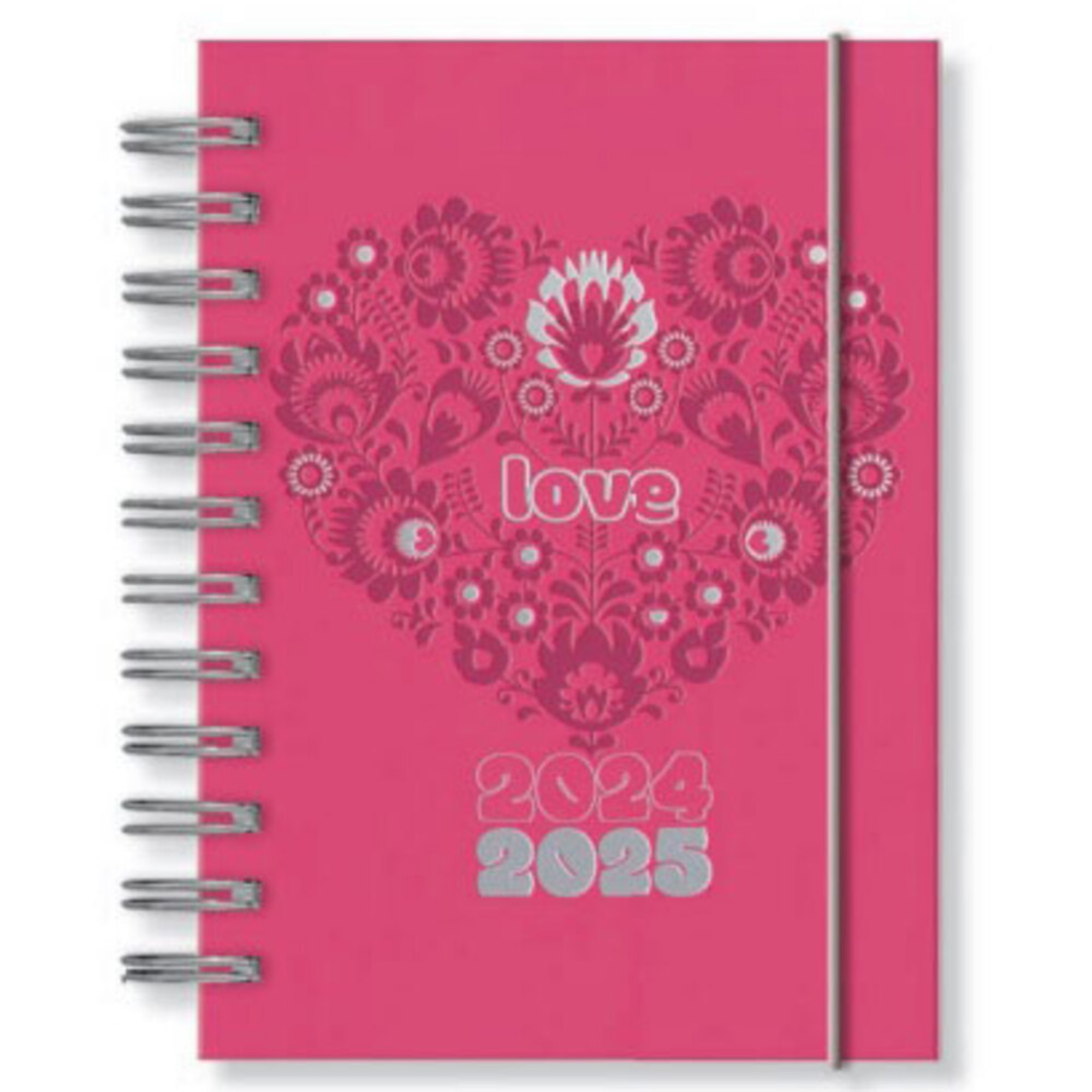 PAPIRO Agenda Escolar Tucson Love, A5, Rosa