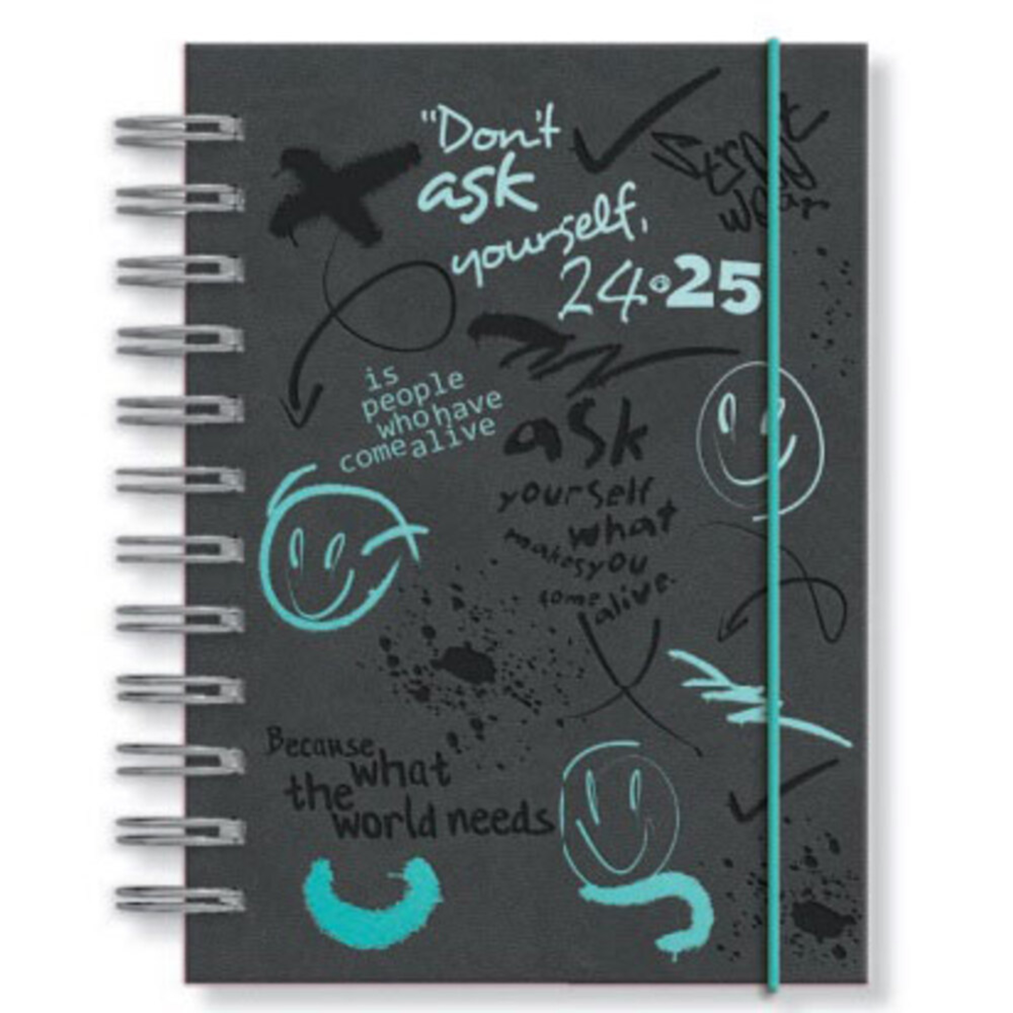 PAPIRO Agenda Escolar Tucson Smile, A5, Preto