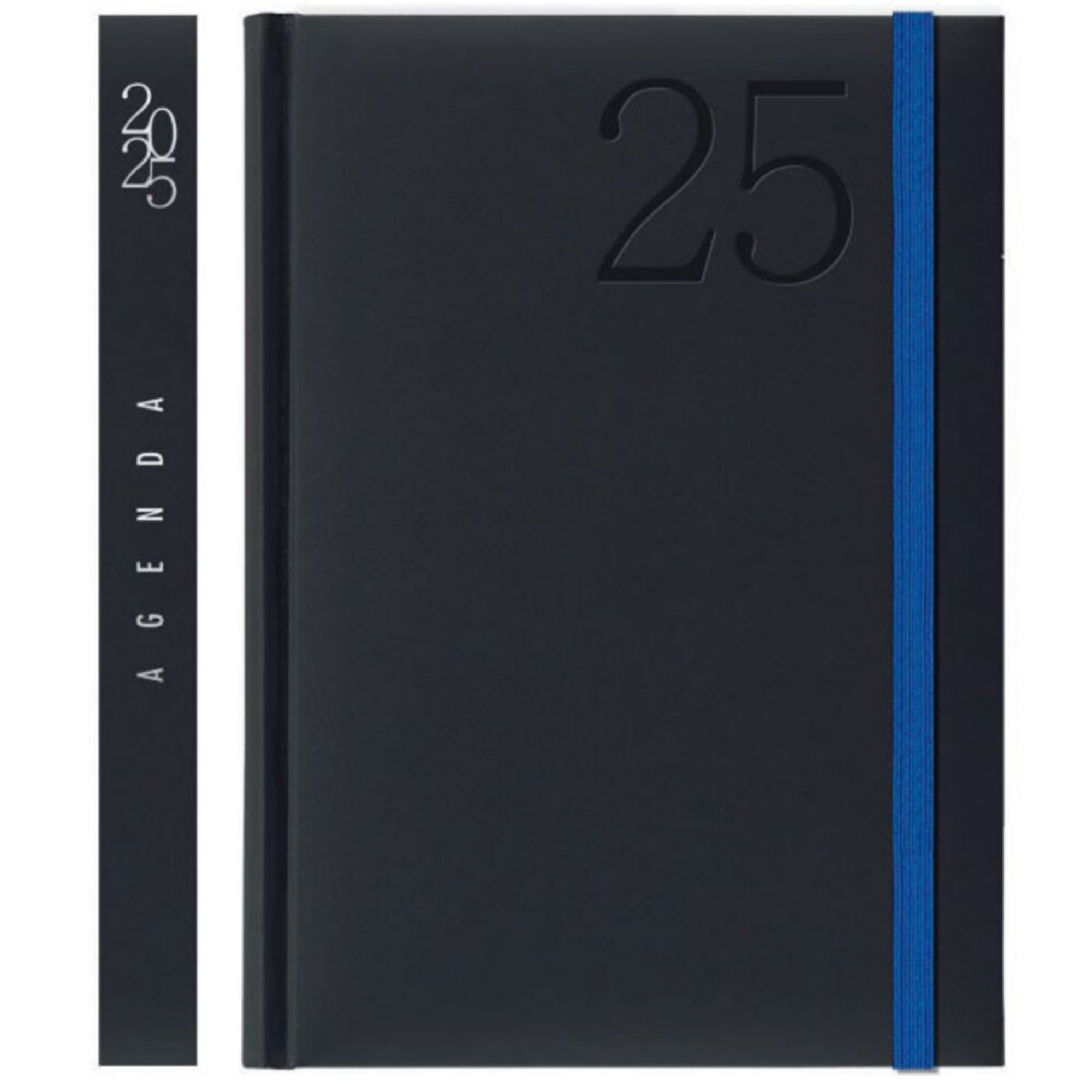 PAPIRO Agenda Diária Garda, 120 x 165 mm, Preto e Azul