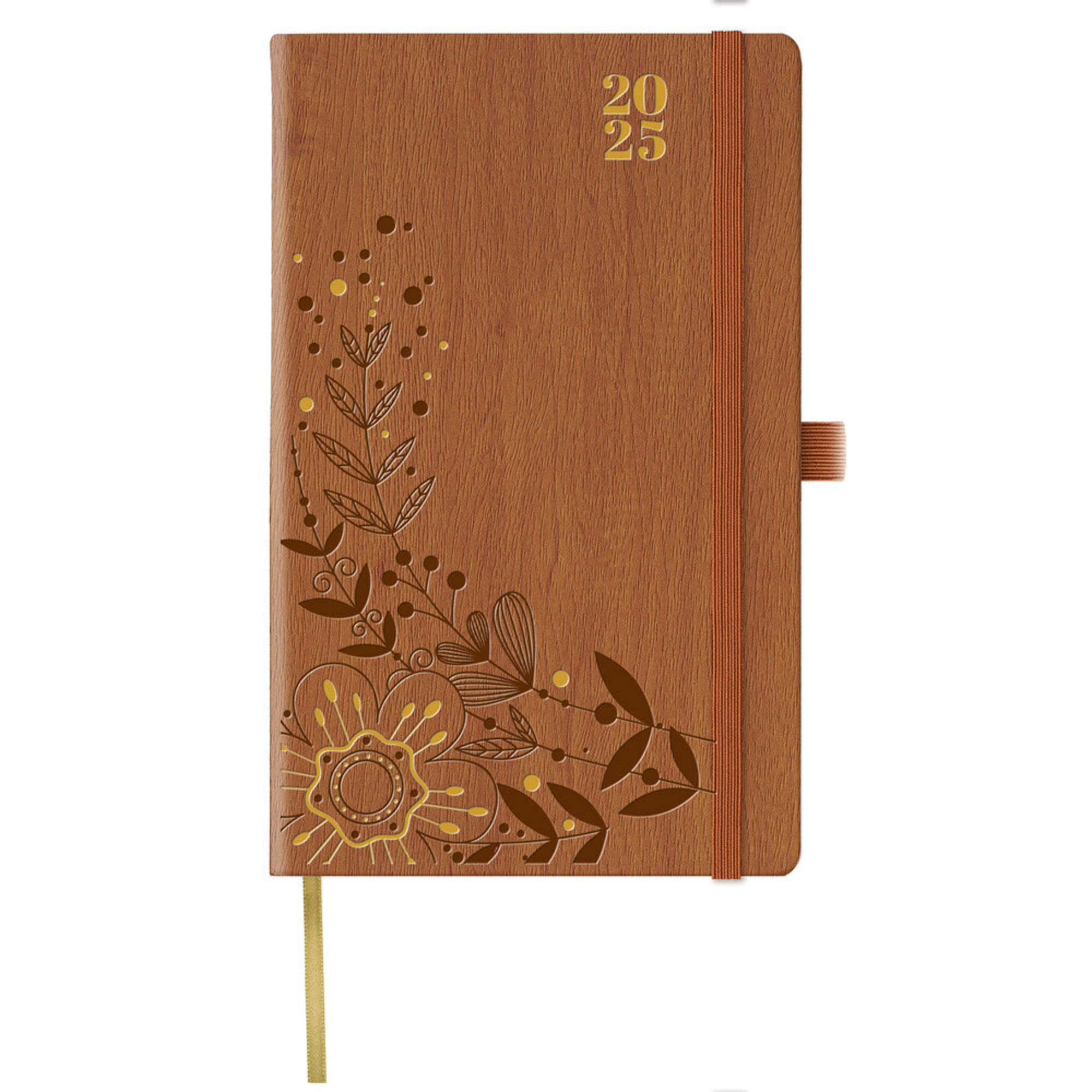 PAPIRO Agenda Semanal Spring, 130 x 210 mm, Castanho