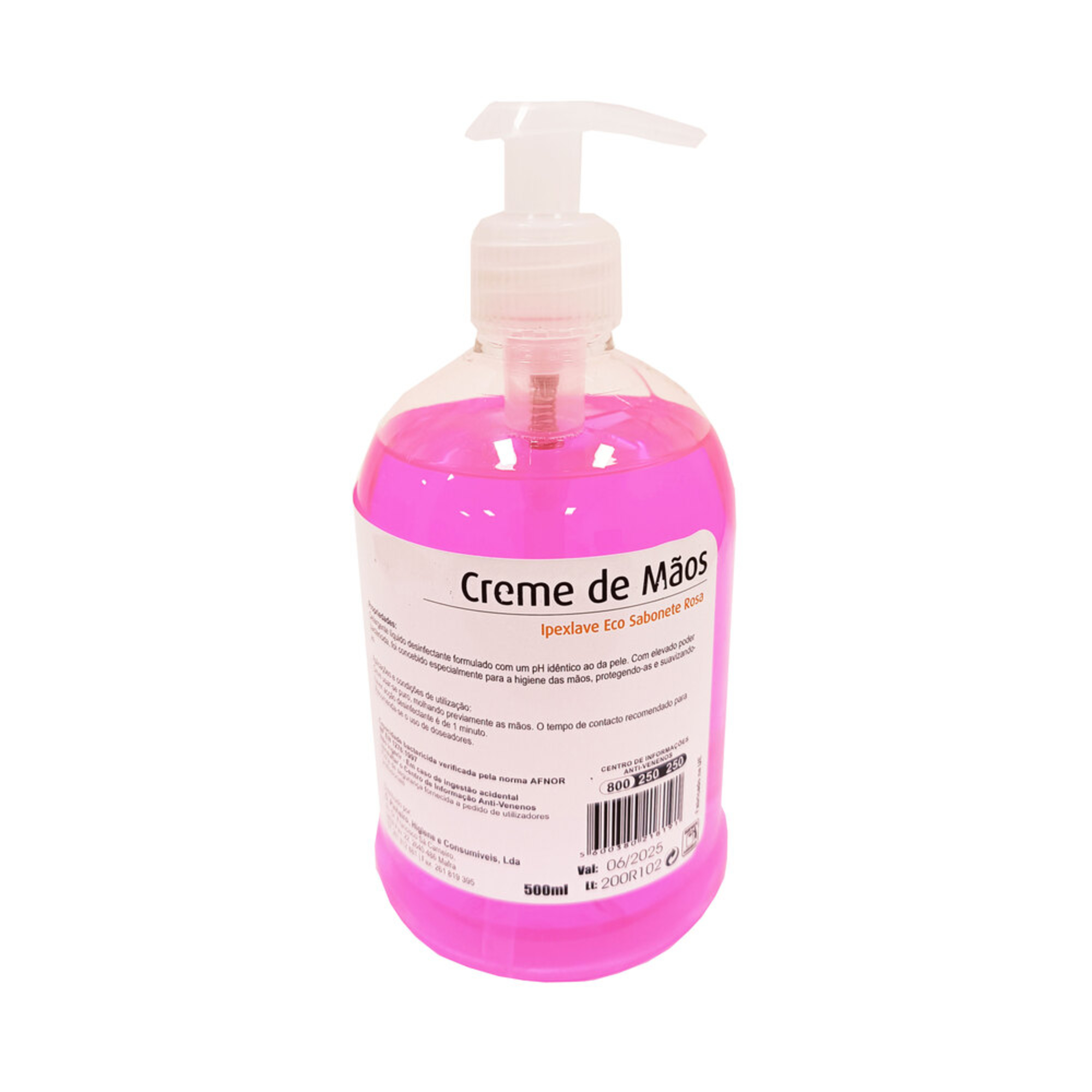 IPEX Sabonete Líquido Eco, 500 ml, Odor Floral, Rosa