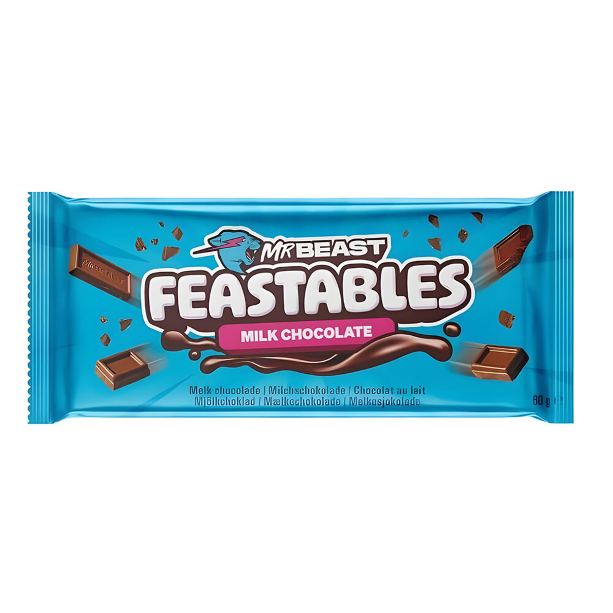 MR. BEAST FEASTABLES Chocolate Milk, Chocolate de Leite, 60 g