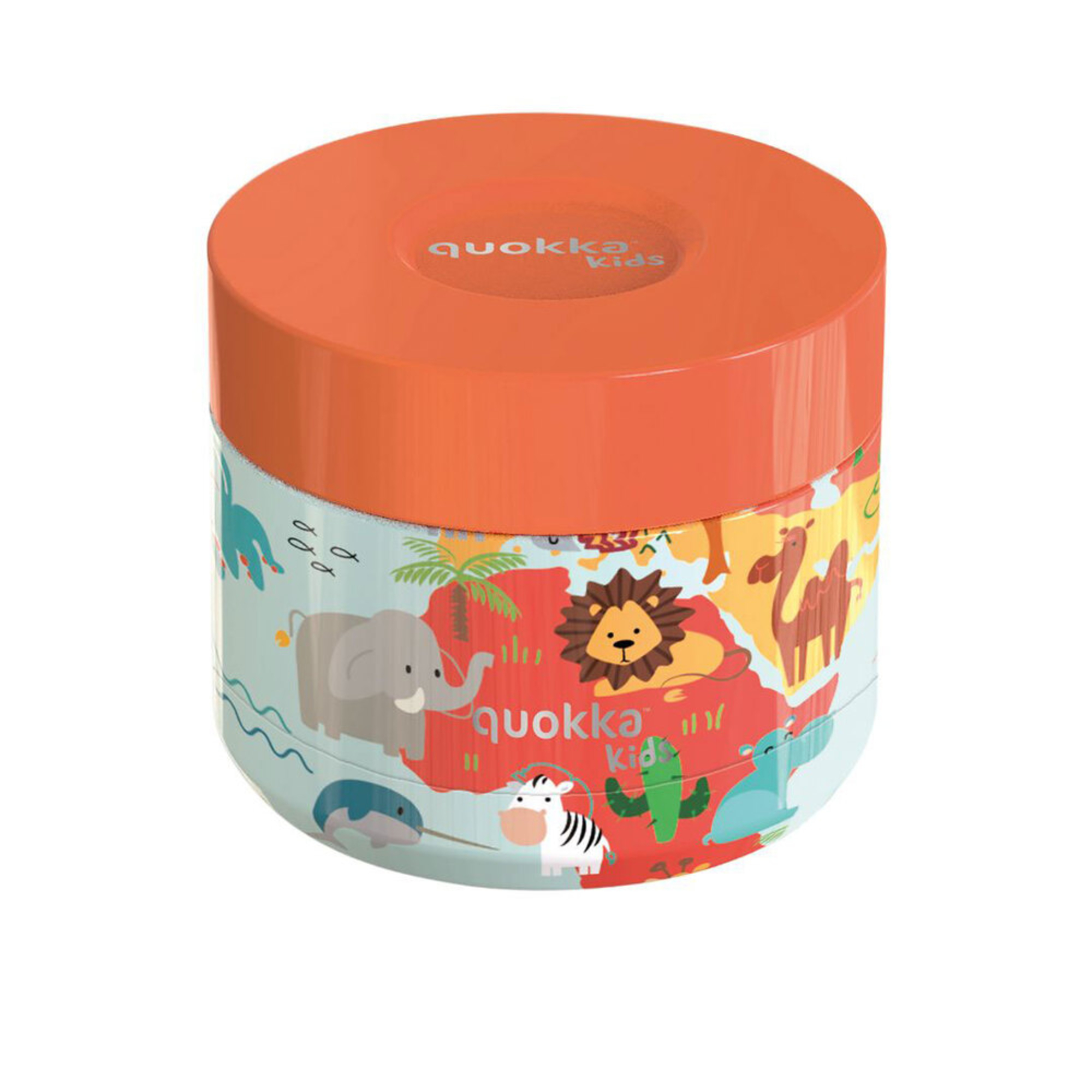 QUOKKA Termo Animais, 360 ml, Tampa Azul