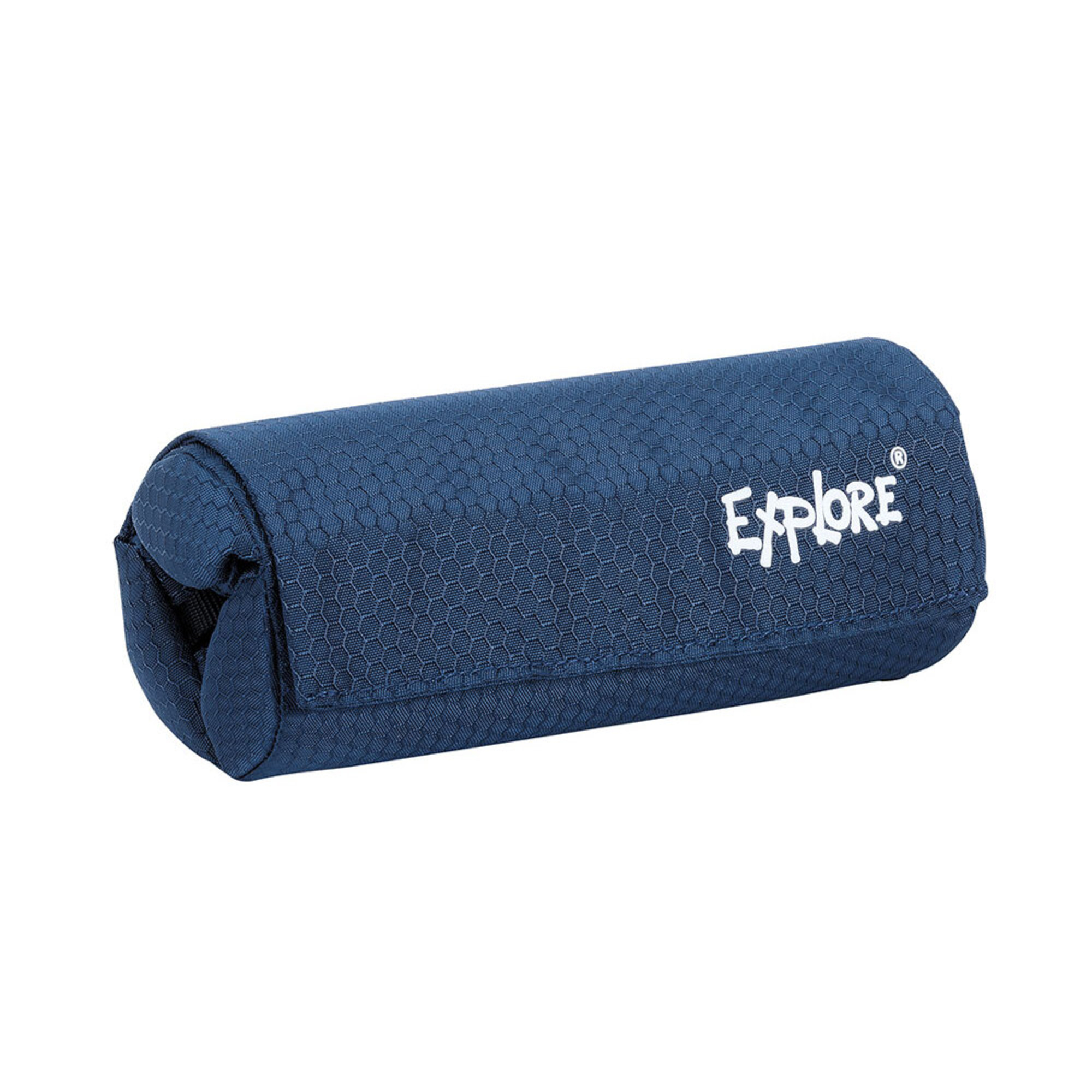 EXPLORE Estojo Triplo, 80 x 190 x 80 mm, Poliéster Antirrasgo, Azul