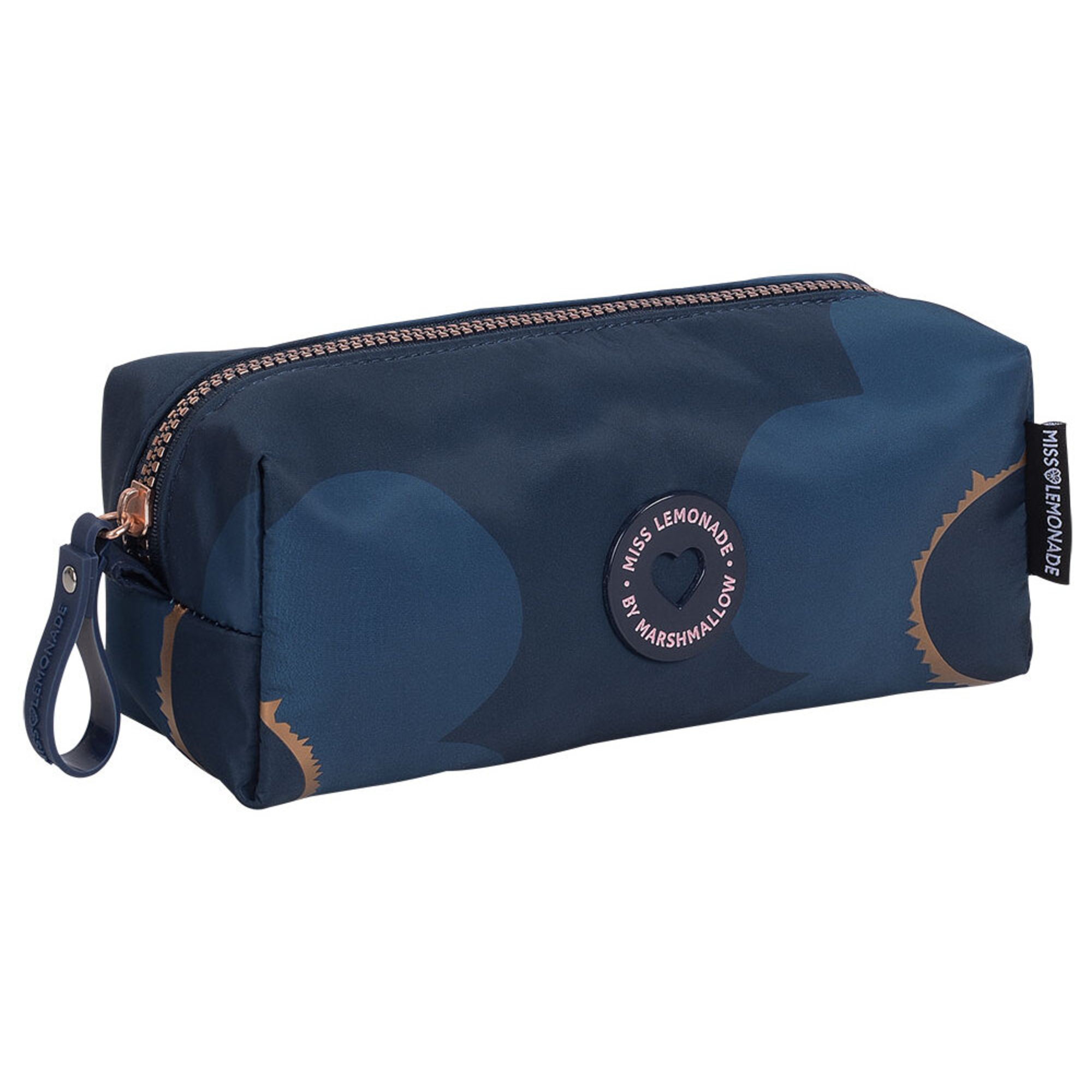 MISS LEMONADE Estojo Garden Navy, Nylon, 8 x 22 x 7 cm, Azul