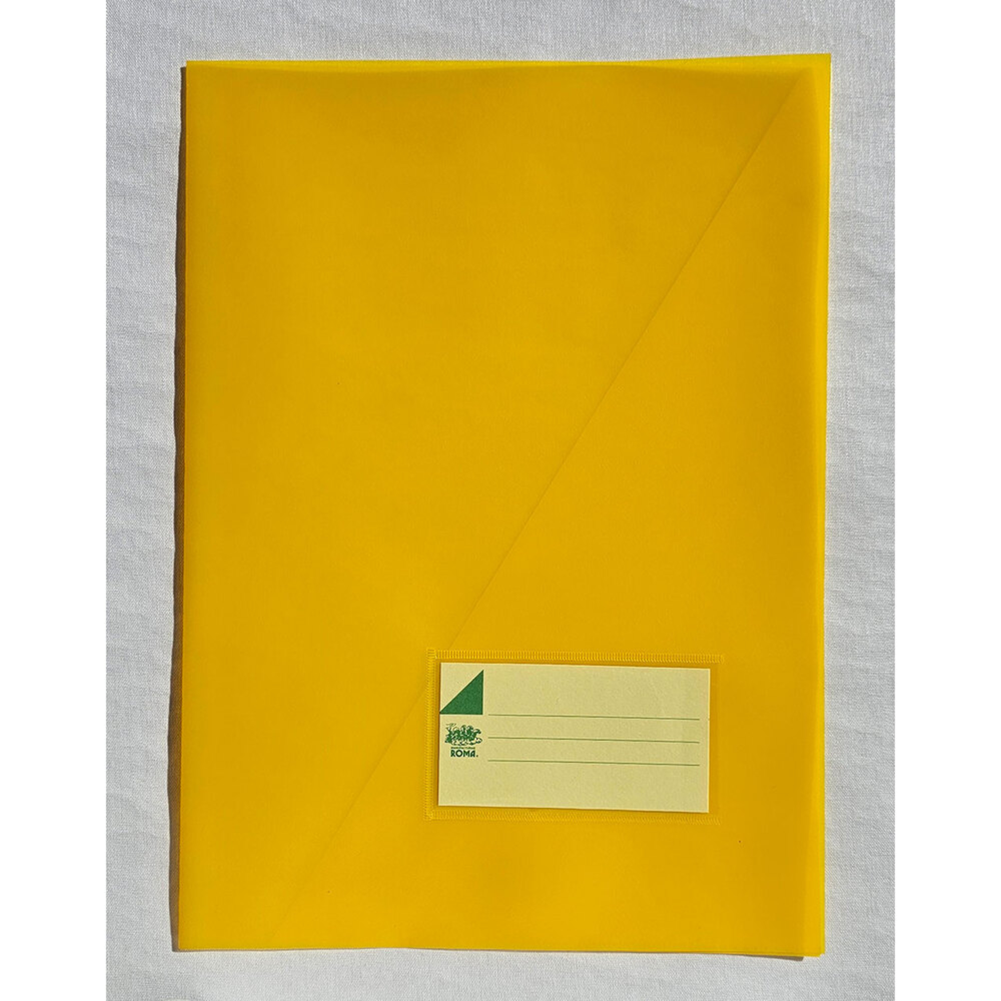 MANUFACTURAS ROMA Bolsa para Documentos 21A, A4, Plástico, Amarelo, 5 Unidades