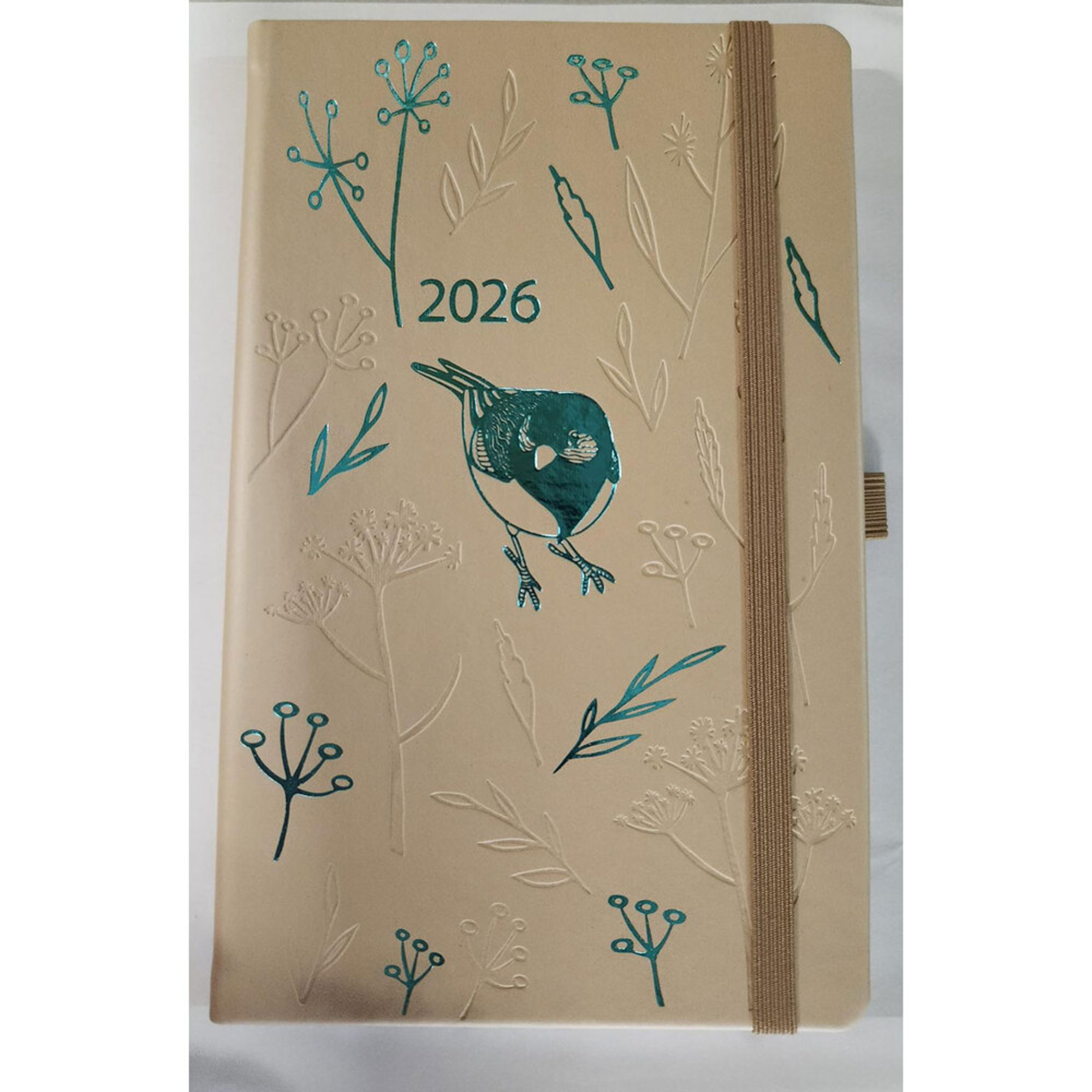 PAPIRO Agenda Semanal Spring, 130 x 210 mm, Bege, 2026