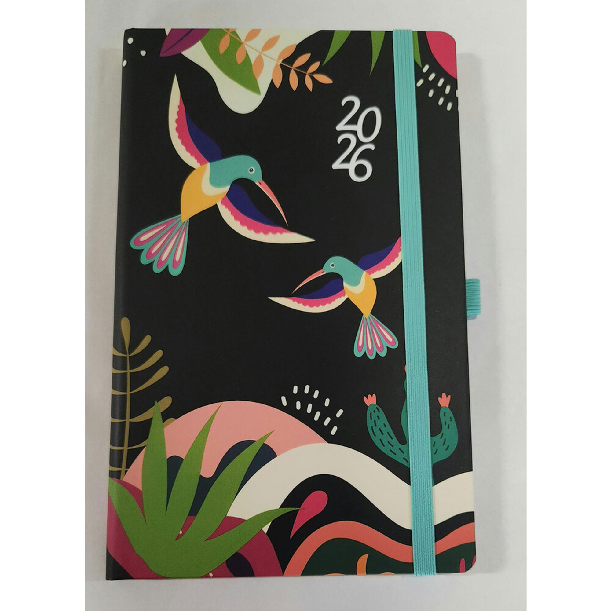 PAPIRO Agenda de Bolso Colibri, 90 x 140 mm, Preto e Azul, 2026