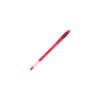 uni-ball Esferográfica de Tinta de Gel Signo, Ponta Média de 0,7 mm, Corpo Transparente com Pega, Tinta Vermelha