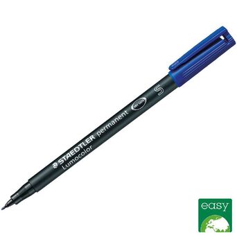 STAEDTLER Lumocolor, Marcador Permanente, Ponta Universal 0,4 mm, Tecnologia de tinta líquida, Azul