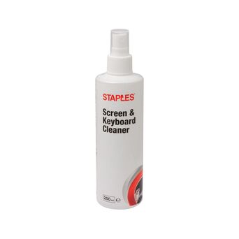Staples Spray de Limpeza para Ecrãs e Teclados, 250 ml