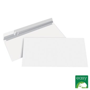 SIMPLY Envelope Comercial, 90 g/m², 110 x 220 mm, Autocolante, Papel, Branco, Caixa de 500 Unidades