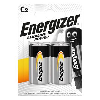 Energizer Pilha Alcalina Clássica C, LR14, Embalagem 2 Unidades