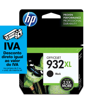 HP Tinteiro Original 932XL, Preto, Alto Rendimento, Embalagem Individual, CN053AE