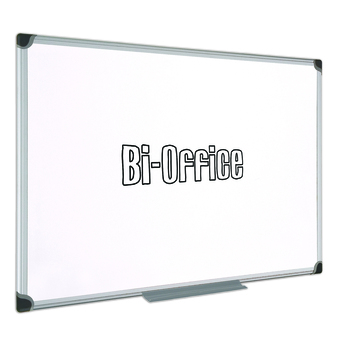 BI-OFFICE Quadro Magnético, 150 x 100 cm, Moldura em Alumínio, Cinzento