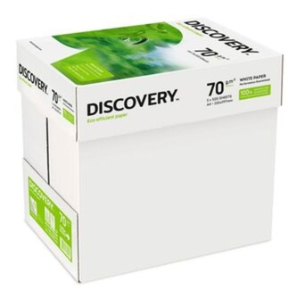Discovery Papel Impressora A4, 70 g/m², Branco, Caixa 5 Resmas