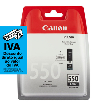 Canon Tinteiro Original PGI-550 PGBK, Preto, Individual, 6496B004