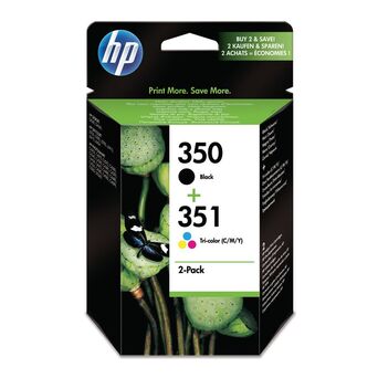 HP Tinteiro 350/351, Preto e Tricolor, Pack 2 Embalagens, SD412EE