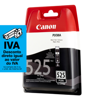 Canon Tinteiro PGI525BK, 19 ml, Preto, Embalagem Individual, 4529B001