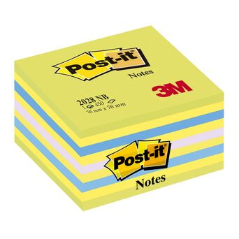 Post-it Cubo de Notas Aderentes 2028-NB, 76 x 76 mm, Cores Néon Sortidas, 450 folhas