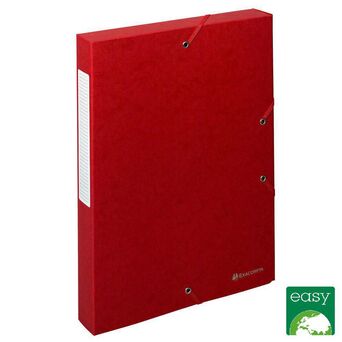 EXACOMPTA Caixa de arquivo para 350 folhas A4 Exabox Scotten Nature Future®, lombada de 40 mm, cartão, vermelho