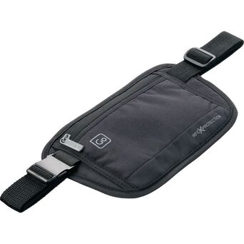 GO TRAVEL Bolsa de Cintura Viagem RFID, Nylon e Poliéster, 20 x 11 x 0,25 cm, Preto