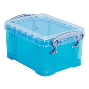 Really Useful Box Caixa de Arrumação Empilhável, 0,3 L, 6,5 x 12 x 8,5 cm, Azul Claro