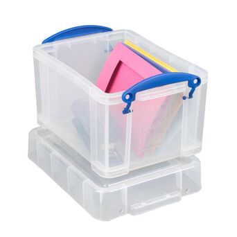 Really Useful Box Caixa de Arrumação Empilhável, 3 L, 16 x 24,5 x 18 cm, Transparente