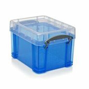 Really Useful Box Caixa de Arrumação Empilhável, 3 L, 16 x 24,5 x 18 cm, Azul