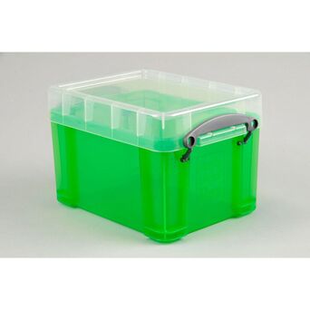 Really Useful Box Caixa de Arrumação Empilhável, 3 L, 16 x 24,5 x 18 cm, Verde