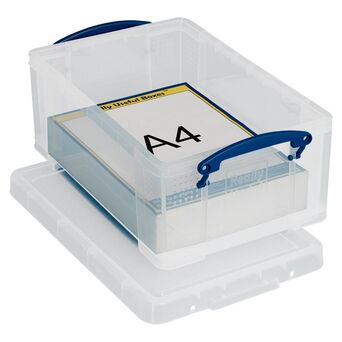 Really Useful Box Caixa de armazenamento empilhável de 9 L, 395 x 255 x 155 mm, transparente