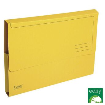 EXACOMPTA Bolsas de documentos Forever®, A4, 300 folhas, cartão rígido reciclado de 290 g/m², amarelo
