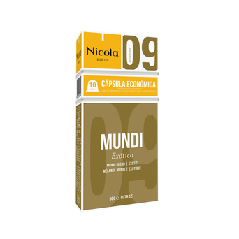 NICOLA Cápsulas de Café Mundi, Expresso, Frutado,  50 g, Caixa de 10 Doses