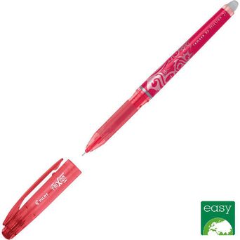 PILOT Esferográfica de Tinta de Gel FriXion Point Ponta Extrafina de 0,5 mm, Corpo Vermelho com Pega, Tinta Vermelha