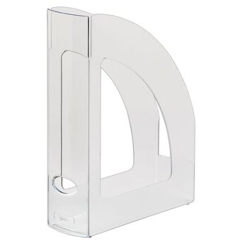 Staples Porta-Revistas, Plástico, 8 cm, Transparente