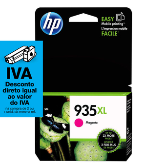 HP Tinteiro Original 935XL de Alto Rendimento, Magenta, Embalagem Individual, C2P25AE#BGY